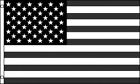 Whoesale Lot 2 pack 3x5 Black and White USA United States Flag American Protest