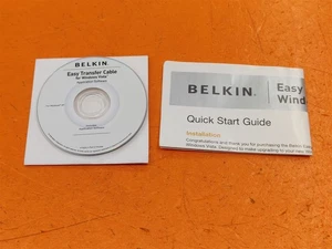 ⭐️⭐️⭐️⭐️⭐️ Belkin Easy Transfer Cable Software CD Disc & Guide for Windows Vista - Picture 1 of 3