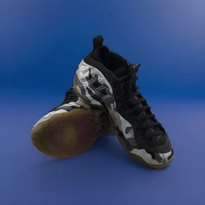 Nike Air Foamposite One PRM Fighter Jet Black Grey 575420-001 Men’s Size 10.5 - Foto 1 di 9