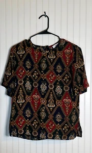 Worthington Women's Multicolor Colored Casual Sleeve Blouse Size M - Picture 1 of 6