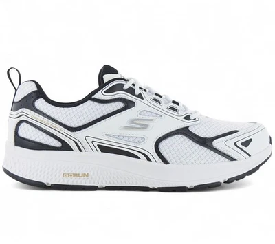 Skechers Go run - Consistent - Uomo Sneaker Bianco Sport Scarpe Nuovo 220034-WBK - Immagine 1 di 4