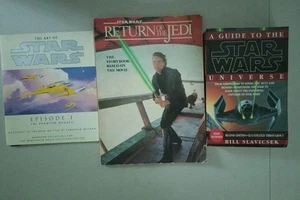 Lote vintage de 3 libros de Star Wars - Imagen 1 de 20