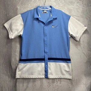 De colección Nike Snap Baloncesto Calentamiento Swoosh Manga Corta Hombres XL con Bolsillos Laterales - Imagen 1 de 12