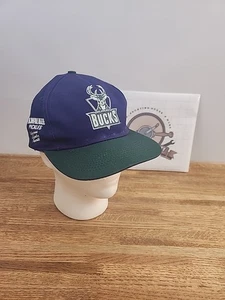Vintage 1990s Milwaukee Bucks SnapBack Cap Basketball Milwaukee's Pickles - Picture 1 of 8