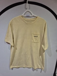 MENS PATAGONIA LINE LOGO RIDGE POCKET RESPONSIBILI-TEE SIZE MEDIUM - Picture 1 of 8