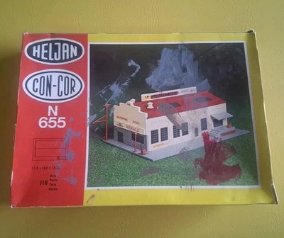 Heljan 655 Con-Cor N Scale Weekly Herald Print Shop Building Kit (See Details) - Image 1 of 4
