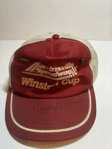 Winston Cup Series Vintage Baseball Cap signiert "Dave Allison" mit Pins - Bild 1 von 5