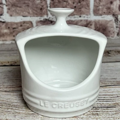 Vaso de sal blanco 10 OZ LE CREUSET Open Keeper *2da opción* Nuevo con etiquetas Foto 1 de 4