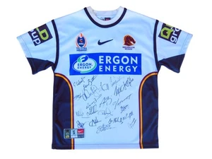 Signed 2006 Brisbane Broncos NRL Premiers Nike Rugby League Football Jersey COA - Bild 1 von 10