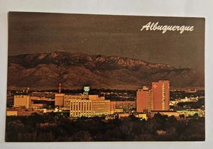 Cartolina d'epoca mai usata Albuquerque New Mexico notte autunno XL3 - Foto 1 di 2