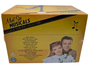 Must See Musicals 15 All Time Hollywood Movie Collection Boxset Brand New F/Post - Image 1 of 4