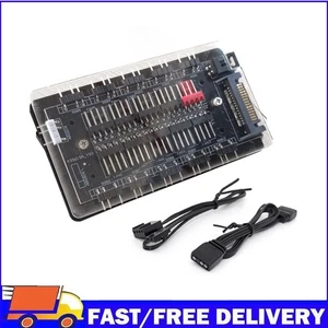 10-in-1 ARGB Controller Temperature Control Chassis Fan Hub for PC Case Chassis - Afbeelding 1 van 10