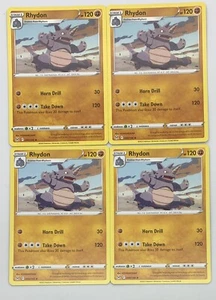 Pokemon TCG Verlorener Ursprung RHYDON x4 4x Uncommon Playset #090/196 Pack Fresh NM! - Bild 1 von 1