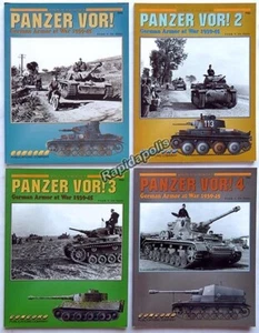 PANZER VOR! Volumes 1, 2, 3 & 4 Nazi Tank Photo Books by De Sisto ~ 288 pages - Picture 1 of 5