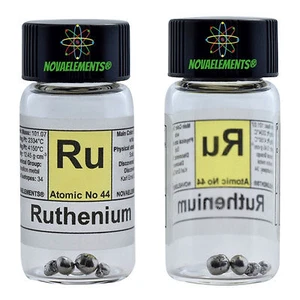 Ruthenium Metal, Ruthenium Element Sample, Ruthenium Pellets 0.5 Grams 99.95% - Imagen 1 de 5