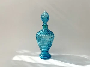 Decanter a bolle blu MCM vintage - Foto 1 di 9