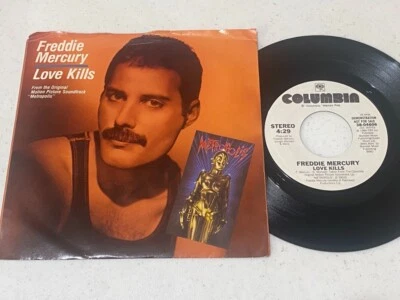 Freddie Mercury: Love Kills / (Same) 45 with Picture Sleeve - Columbia - Image 1 of 2