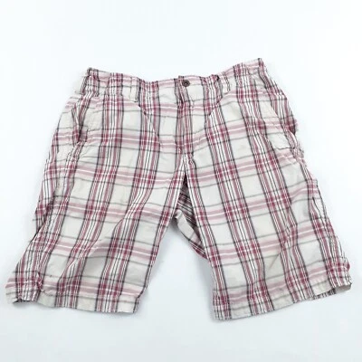 Express Shorts Mens 31 Chino Plaid 100% Cotton 31 x 10 Fishing Hunting Casual - Image 1 of 4