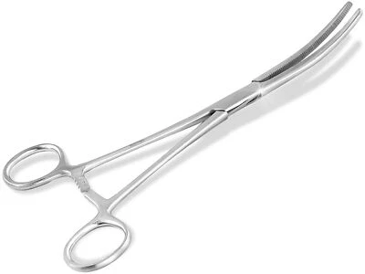 Gebogene Klemme 24 cm Zange Hakenlöser aus Edelstahl mit Sperre - Bild 1 von 4