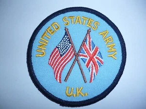 US ARMY ARM PATCH "US ARMY UK" 80MM DIAMETER. - Picture 1 of 1
