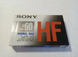 Lote de 5 cintas de casete en blanco Sony HF de alta fidelidad 60 minutos de grabación nuevas en caja selladas - Imagen 1 de 3