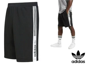 Adidas Originals Herrenshorts Nutesca ZX Baumwolle schwarz 3 Streifen Freizeit Sport Fitnessstudio - Bild 1 von 5