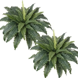 Lot de 2 fougères artificielles Boston - 58 cm - Plantes artificielles en pla... - Imagen 1 de 7