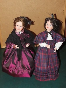 2 WENDY LAWTON PORCELAIN DOLLS 15" Vtg - Picture 1 of 4