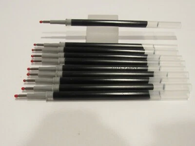 10 Replacement Refills fit Zebra SARASA Grand Pens 0.7mm Gel Ink MED, BLACK