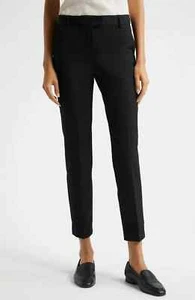 $160 REISS Joanne Slim Fit Tailored Trousers | Black | UK 6R / US 2 Regular - Picture 1 of 13
