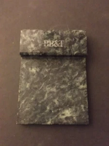 BB&T Bank Marble Post It Note Holder, Merged w/SunTrust Now Truist Banking B3 - Picture 1 of 2