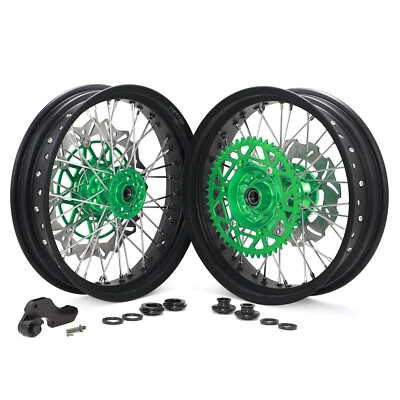 Rotor de ruedas para Kawasaki Supermoto 17"x3,5/4,25 KX125 KX250 KX250F KX450F 06-18 Foto 1 de 4