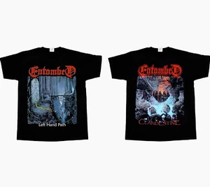 ENTOMBED LEFT HAND PATH clandestine SHORT - LONG SLEEVE NEW BLACK T-SHIRT 345XL - Picture 1 of 5