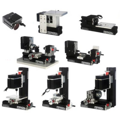 8in1 DIY Tools Mini Wood Metal Lathe Wire Sawing Machine Mill Driller Sander 60W - Image 1 of 4