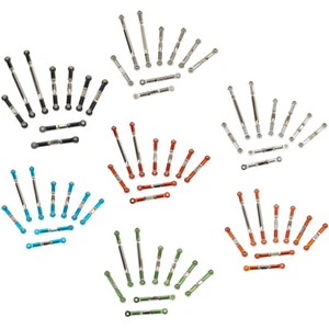 9PCS Servo Link Tie Rod for 1:12 Wltoys 12428 12423 FY03 Linkage Hop-up Alloy  - Picture 1 of 15