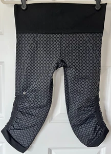 NWOT Lululemon In The Flow Crop II Heathered Deep Coal Sz 6 (W6D87S) - Picture 1 of 7