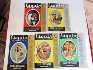 5 Vintage 1939 ESQUIRE Magazines - Jan, Feb, May, June & July -Excellent Cond. - Picture 1 of 19