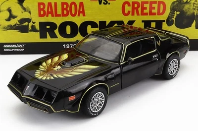 MODELLINO AUTO STATICO GREENLIGHT PONTIAC FIREBIRD TRANS AM 1979 ROCKY II 1/24 - Immagine 1 di 4