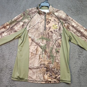Realtree Xtra Scent Factor Camo Hunting Shirt Mens Large Stretch Long Sleeve Out - Picture 1 of 8