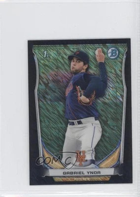 2014 Bowman Chrome Minis Black Shimmer Refractor Gabriel Ynoa #219 - Image 1 of 2