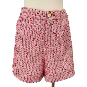 Lilly Pulitzer Gretchen High Rise 5" Shorts Amaryllis Red Fantasy Tweed 16 NWT - Picture 1 of 11