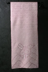 Japanese Fabric Silk Textile Vintage Kimono Antique Patch SHIBORI 43.7"/KIK03/50 - Picture 1 of 10