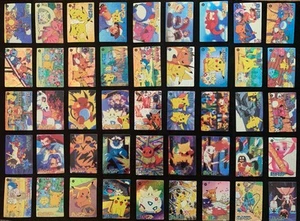 Pokemon Vintage Monstruos de Bolsillo Vending Prisma Holo Adhesivo Juego de Tarjetas (45 Cartas) - Imagen 1 de 6