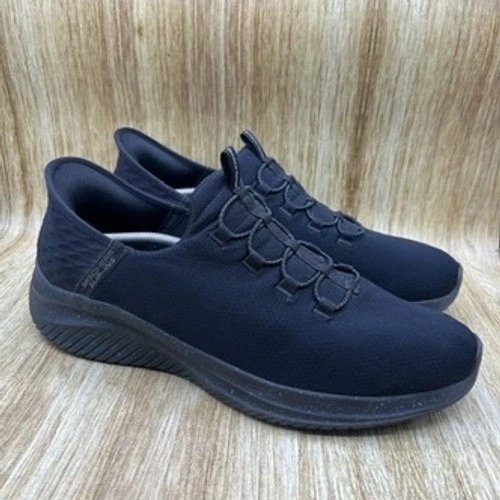 Tênis Skechers Slip On Ultra Flex 3.0 Masculino Tamanho 14 Largo Preto Casual - Imagem 1 de 4