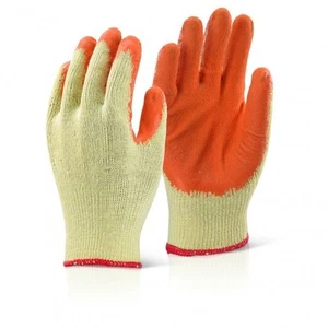 Orange Rubber Grip Gloves Size Medium Pack Of 85 pairs - K15 - Picture 1 of 1