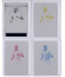 Divin Mubama 1/1 Druckplatten Set 4 Karten Lot 2022 Leaf Trinity West Ham United - Bild 1 von 2