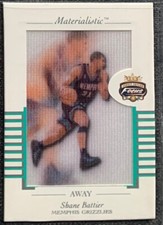 2001/02 Shane Battier (Grizzlies) Fleer Focus Jersey Edition Materialistic Card