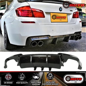 BMW 5er M5 F10 F11 M Sport Heckschürze Diffusor Quad Auspuff Glanz Schwarz - Bild 1 von 8