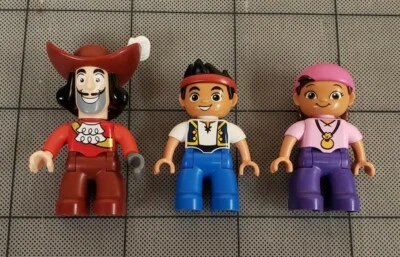 LEGO DUPLO FIGURES Jake & the Never Land Pirates Jake Izzy Captain Hook - Image 1 of 2