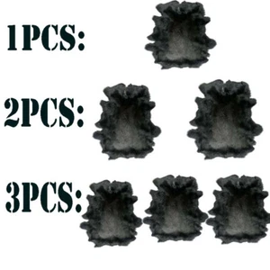 1-10Pcs Naturally Black Rabbit Fur Skin tanned Leather Hides Craft Pelts New #JP - Picture 1 of 7